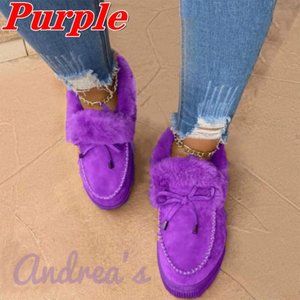 COPY - Women Suede Bootie Slippers